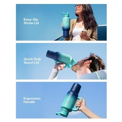 Buzio Trophy Series Water Bottle for Car 1L - Caribbean Blue